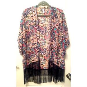 Sheer cover up kimono